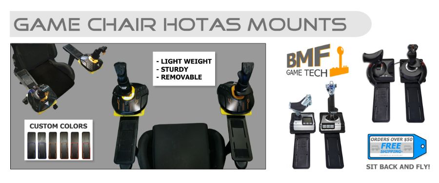 BMF Game Tech Desk HOTAS Mounts